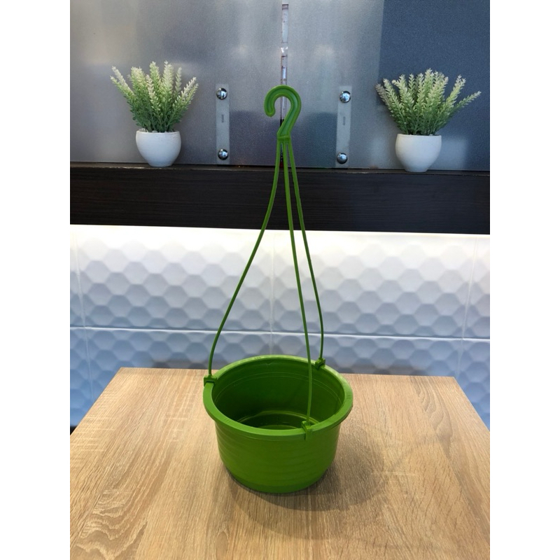 กระถางต้นไม้ กระถางพลาสติก กระถางแขวน ขนาด 8 นิ้ว - รูปที่ 7