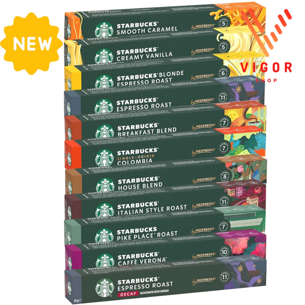 พร้อมส่ง! Starbucks Nespresso Capsule กาแฟแคปซูล สตาร์บัคส์ [กล่องละ 10 แคปซูล]