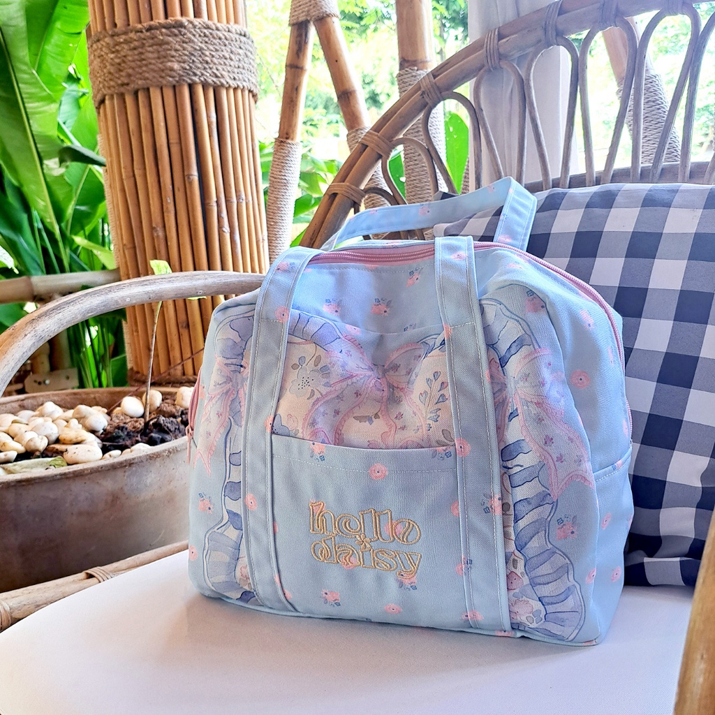 Hello Daisy Bag [แบรนด์ไทยพร้อมส่ง] กระเป๋าผ้าแคนวาสใบใหญ่