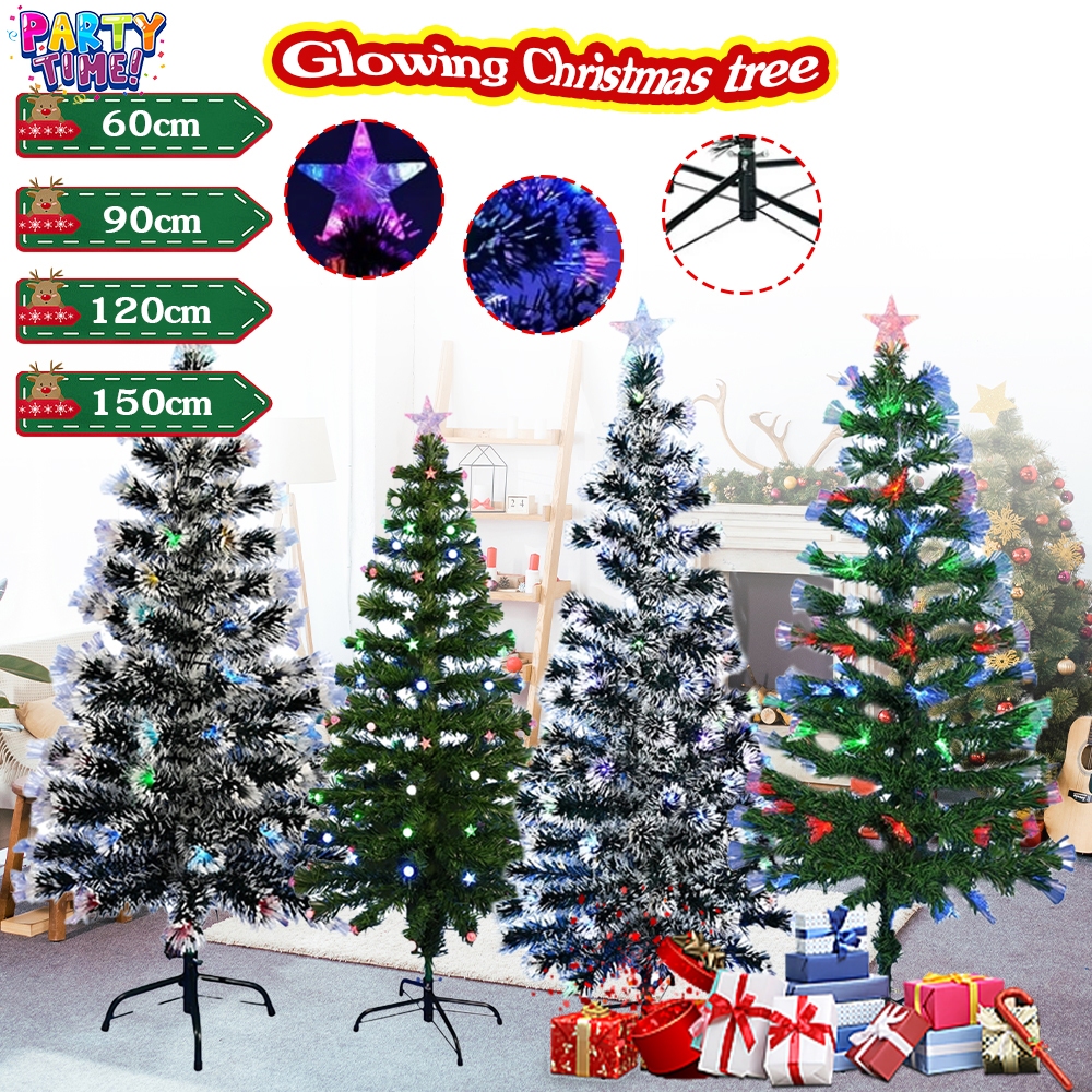 Big Party ต้นคริสต์มาส LED ขนาด 60/90/120/150 ซม. ตกแต่งวันคริสต์มาส ต้นคริสต์มาสเรืองแสงพร้อมไฟกระพริบ ตกแต่งร้านหรือบ้