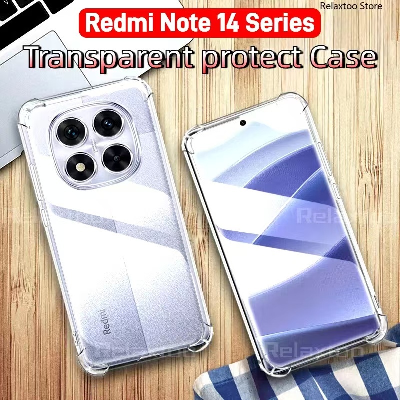 Redmi Note14S 4G/Redmi Note 14 SE 5Gเคสใสกันกระแทกแบบคลุมกล้องRedmi Note14 5G/4G/Redmi Note 14Pro/Re
