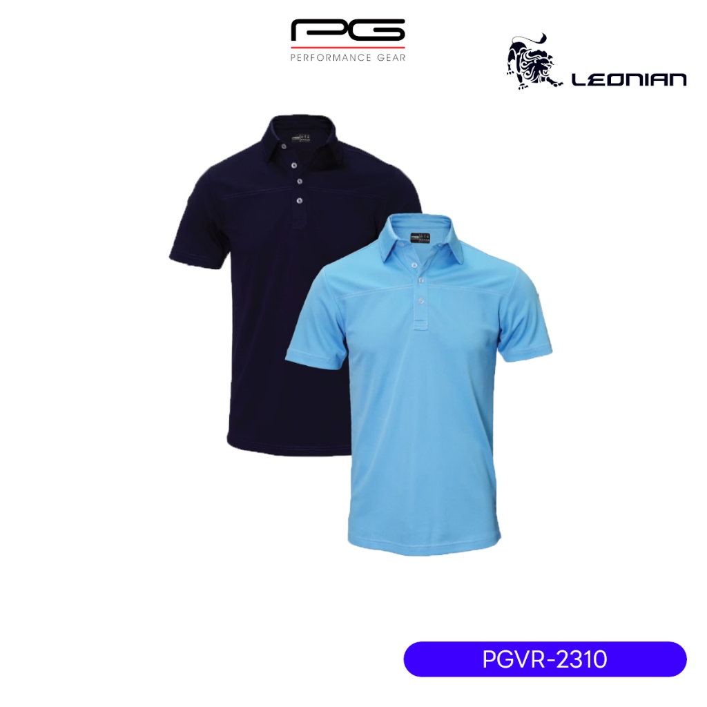 เสื้อผ้ากอล์ฟ PG MEN BODY WORK # VR-2310 (NAVY / SKY BLUE)