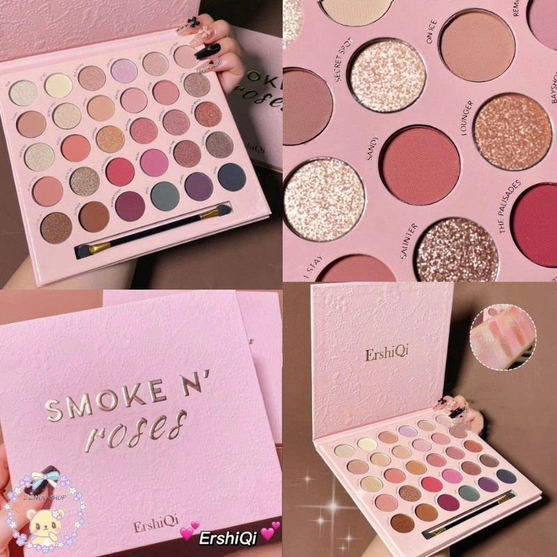 พาเลตต์อายแชโดว์ มี 30 สี เกาหลี อายแชโดว์ พาเลทแต่งตาเนื้อแมท กันน้ำและกันเหงื่อ เนื้อดินน้ำมัน เนื้อใยไหม ประกายชิมเมอ