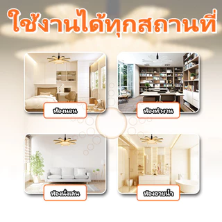 🔥LED Bulb หลอดไฟไดมอนด์ ทรงใบพัด ไฟตลาดนัด E27ซุปเปอร์สว่าง ใช้งานสะดวก พับเก็บได้