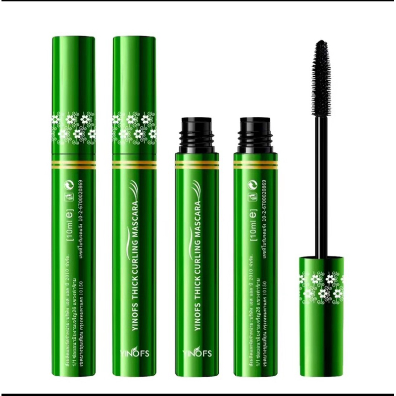 333 (ใหม่/แท้)  ฉลากไทย มาสคาร่าเขียว อายไลเนอร์เขียว กันน้ำ ติดทนยาวนาน THICK CURLING MASCARA