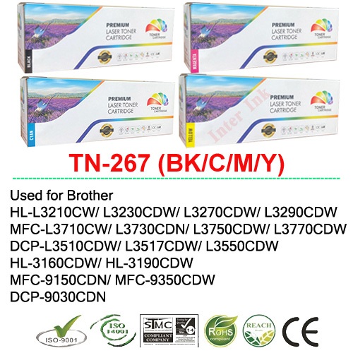 ตลับหมึก Brother TN-267 (สีดำ/ สีฟ้า/ สีเหลือง/ สีแดง) Full Color