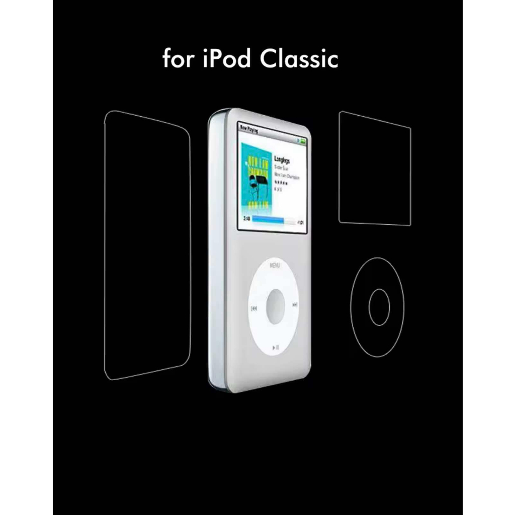 ฟิล์มป้องกันหน้าจอ+ด้านหลังและคลิกวิลด้าน สำหรับ iPod Classic 6th 7th (สินค้าพร้อมจัดส่ง)