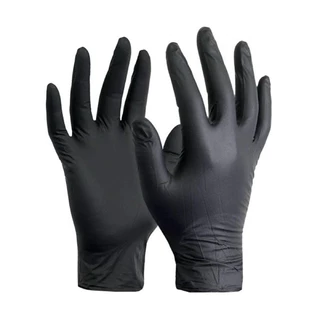 Bossgloves ถุงมือยางไนไตร สีฟ้า สีดำ สีม่วง สีเทา สีชมพู (100ชิ้น) เกรดA แบบหนา ไม่มีแป้ง ถุงมือใช้เก็บยางใช้สัมผัสอาหาร