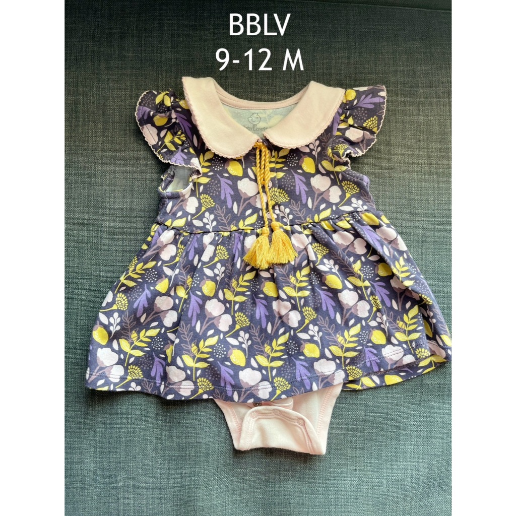 BBLV- 9-12 M มือ 2 เดรสสีม่วงลายน่ารัก  Baby Lovett