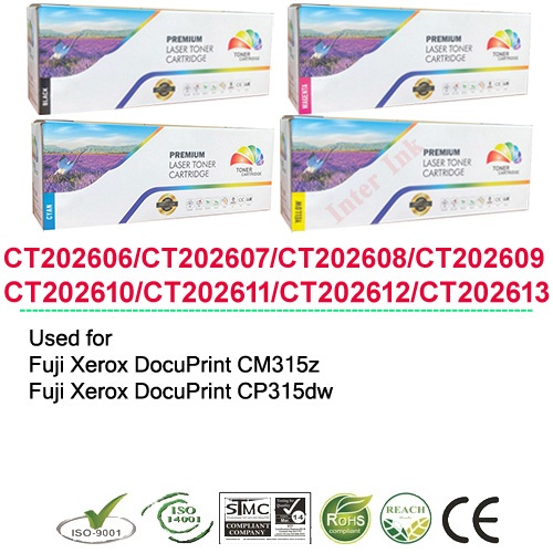 ตลับหมึก Fuji Xerox CT202606 / CT202607 / CT202608 / CT202609 (สีดำ/ สีฟ้า/ สีเหลือง/ สีแดง) Full Co