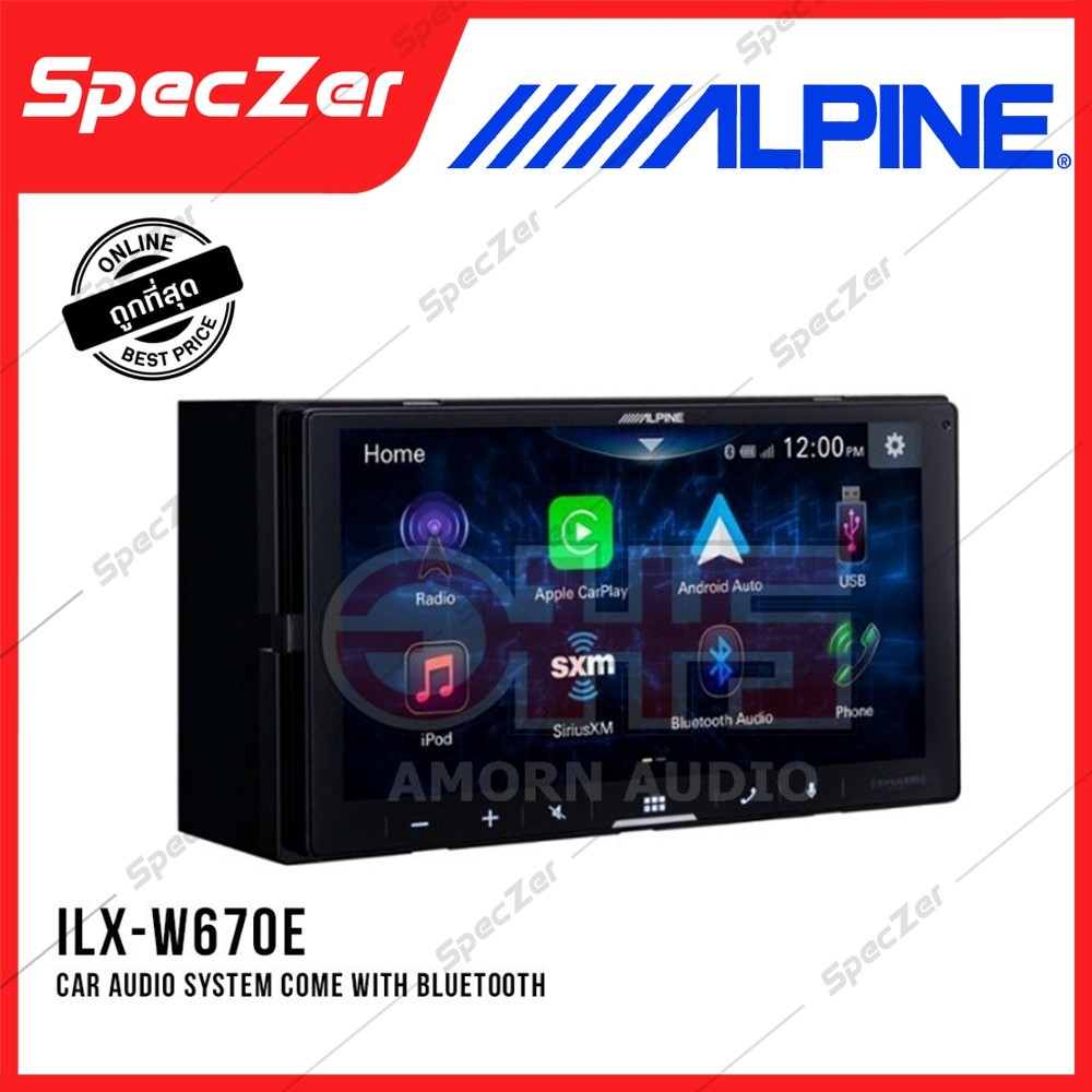 ALPINE iLX-W670E NEW PRODUCT วิทยุ 2din 7" / แอนดรอยด์ออโต้ / applecarplay / USB AUX / BLUETOOTH