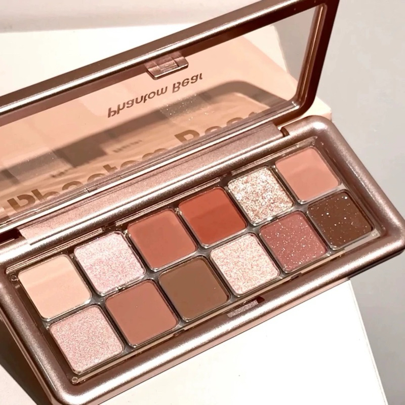 ส่งฟรี/ส่งไว พาเลท ทาตา อายแชโดว์​ ICEECK Eyeshadow​ 12 สี โทนส้ม โทนอิฐ โทนส้ม โทนพีช กันน้ำ ติดทน สีสวยมาก 3ce
