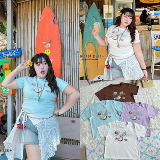 (WR) เสื้อครอป สกรีนลาย ทะเล น่ารัก ฮอตฮิตมากๆ เสื้อผ้าสาวอว…