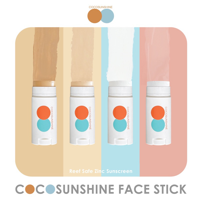 COCOSUNSHINE FACE STICK 17g Sun stick zinc กันแดดชนิดแท่ง สำหรับเซิร์ฟและกีฬาทางน้ำ