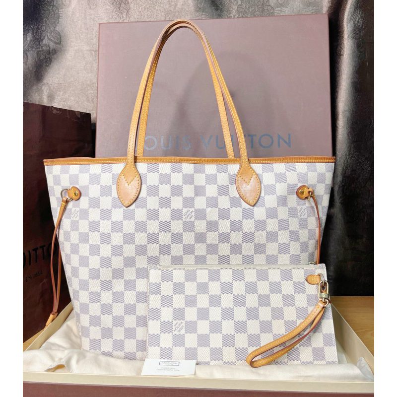 Lv neverfull mm Azur 15 มือสอง