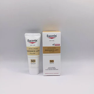 ขนาดทดลอง 🚩Eucerin Radiance 3D Serum 5 ml , Hyaluron(3X) Night Cream 7 ml