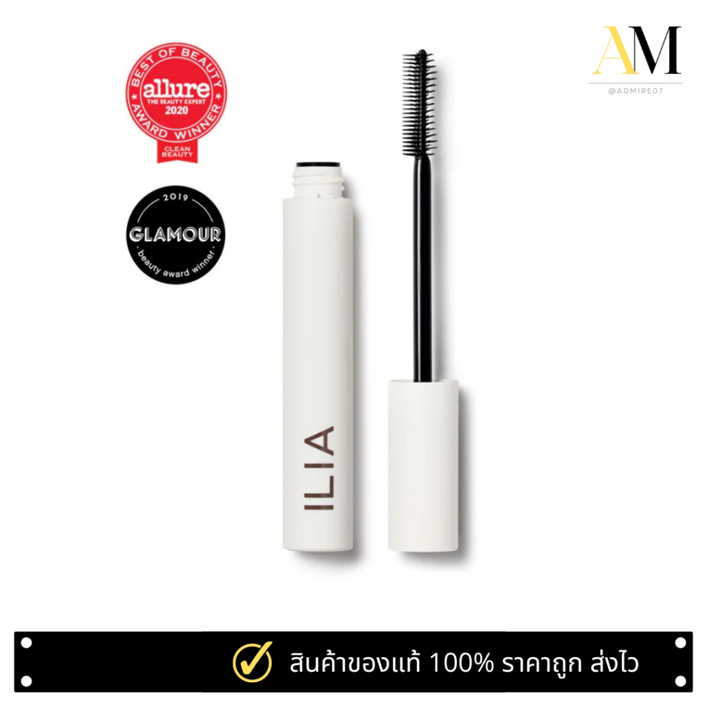 (เก็บโค้ดในวีดีโอ) Ilia Limitless Lash Mascara 3g  สี After Midnight (Soft Black)  มาสคาร่า