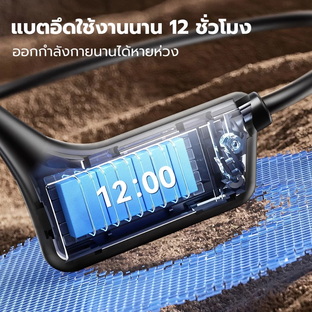 JQVITEK BC61 Bone Conduction Bluetooth 5.3 IPX6 กันน้ำ thumbnail 6