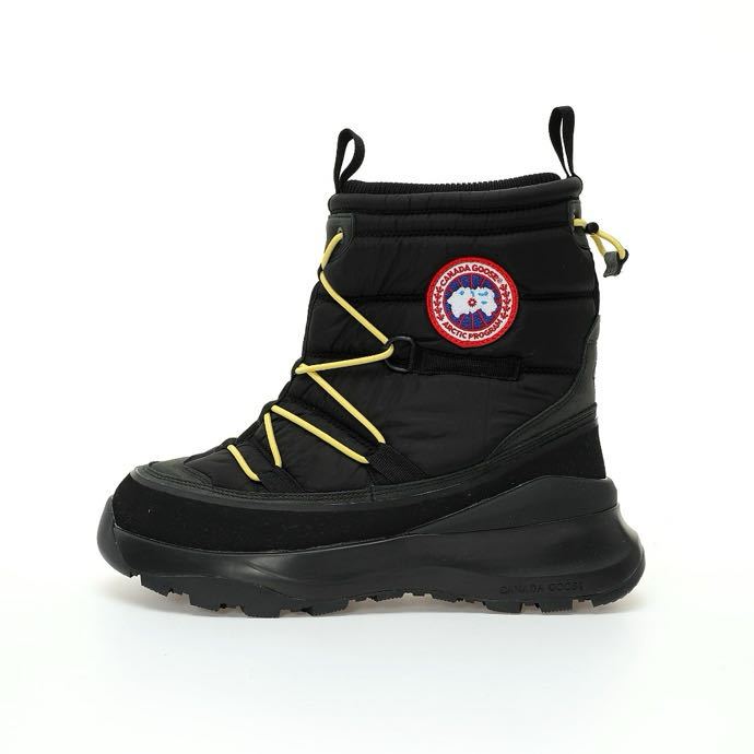Canada Goose Toronto Boot สูงด้านบนกลางแจ้งทนความหนาวเย็นเดินทางขนแกะหนาหิมะรองเท้าบูทสกีสั้น 7783M