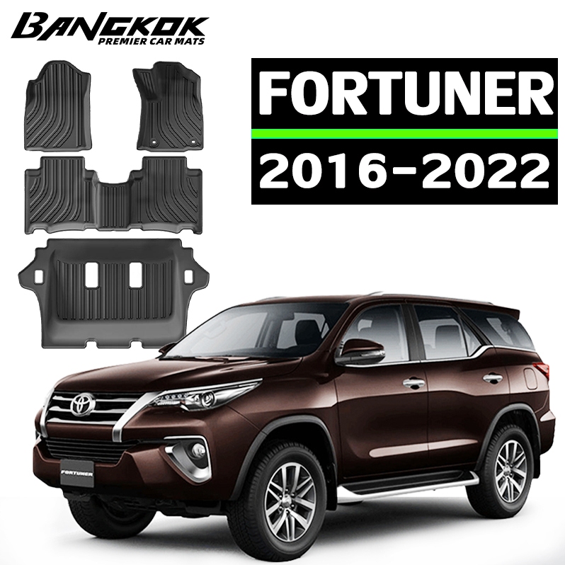 【ส่งไวจาก กทม】TOYOTA  FORTUNER [2016 - 2022] พรม พรมปูพื้นรถยนต์ พรมปูพื้น กันลื่นทนต่อการสึกหรอ ทำค