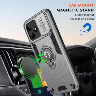 Ring เคสสไลด์กล้อง Case Oppo Realme C85 C75 C75X C61 C63 C53 C51 Realme Note50 Note70 Xกันกระแทก เคสขาตั้ง แม่เหล็ก