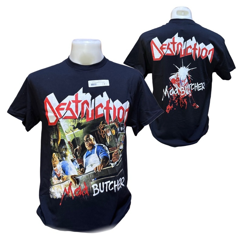 เสื้อวง DESTRUCTION T-SHIRT ลาย MAD BUTCHER (2019) ลิขสิทธิ์ของแท้นำเข้า