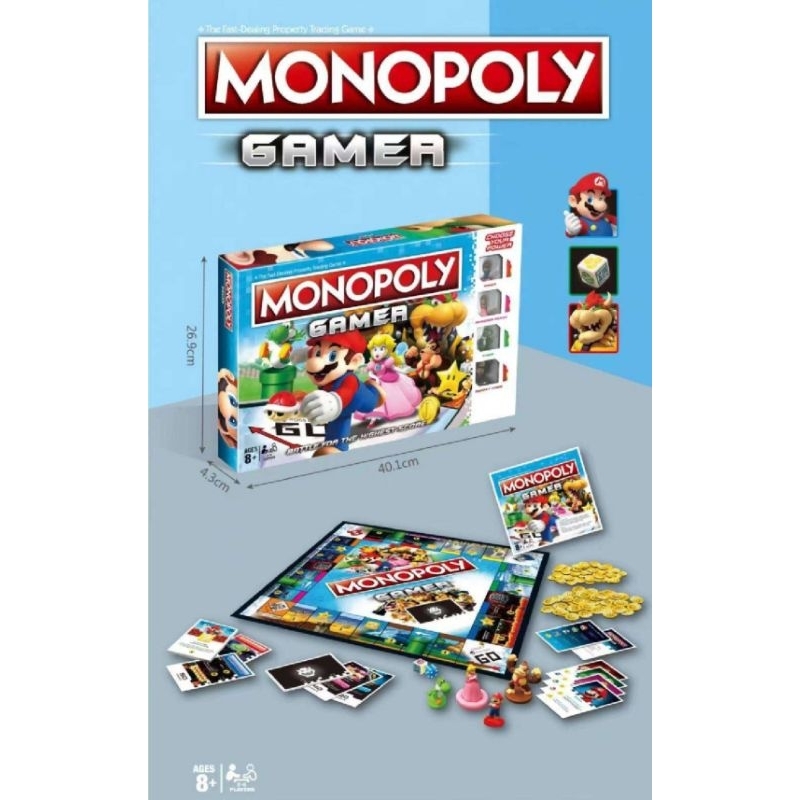 Monopoly mario เกมส์กระดาน ราคา ถูกที่สุด ดีลบีเคเค รูปภาพหลัก