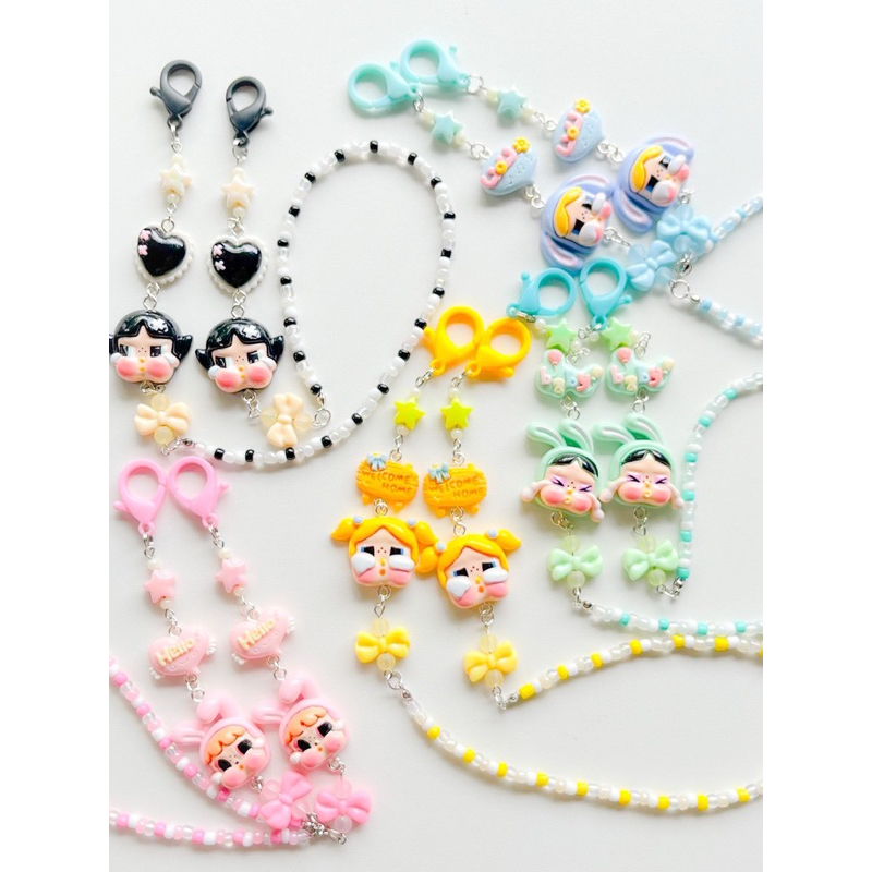 สายคล้องแมสcrybaby+ใส่ชื่อฟรีไม่จำกัดตัวอักษร