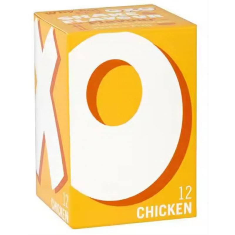 Oxo 12 Chicken Stock Cubes 71g -  อ็อกโซ่ ซุปก้อนรสไก่ 12 ก้อนในกล่อง ขนาด 71กรัม.