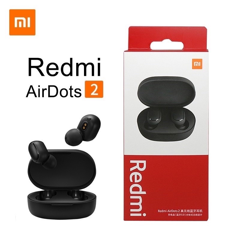 [สินค้าแถม] หูฟังบลูทูธ Xiaomi Redmi AirDots 2 หูฟังไร้สาย 5.0 TWS True Wireless Gaming Mode