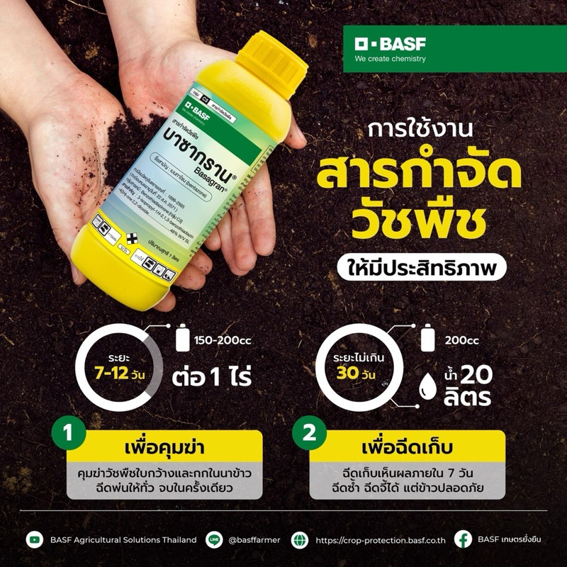 บาซากราน(ขนาด1ลิตร)สารเบนทาโซน