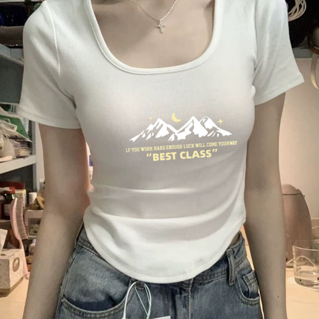 เสื้อยืดคอกลม เสื้อใส่ให้ดูผอม ดูบางลง เสื้อผ้าคนอ้วนไซซ์ใหญ่ เสื้อทํางานผู้หญิง เสื้อยืดผู้หญิงทรงสลิม ชุดคนอ้วน