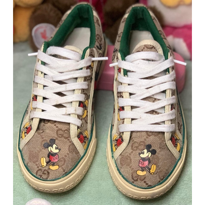 รองเท้าผ้าใบ Gucci TENNIS 1977 size37 มือ2⛸️