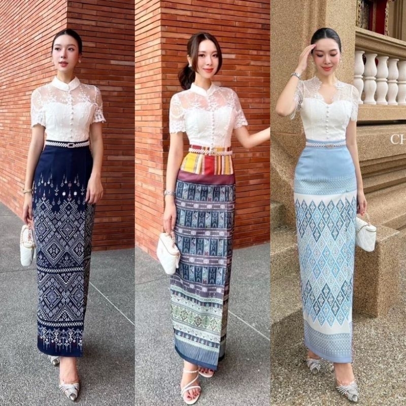 [พร้อมส่ง ครบไซส์] Cherish ชุดไทยใส่ไปวัดทำบุญ