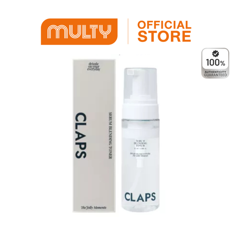 ซื้อ 2 ชิ้น ราคา 890 กด 2 ชิ้น ถึงวันที่ 24/12/24 Claps Serum Blending Toner (Mild Bubble) 145 ml.