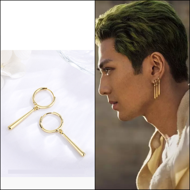 Suwann.na ต่างหูห่วง ต่างหูเงินแท้ ห่วงกระบอง