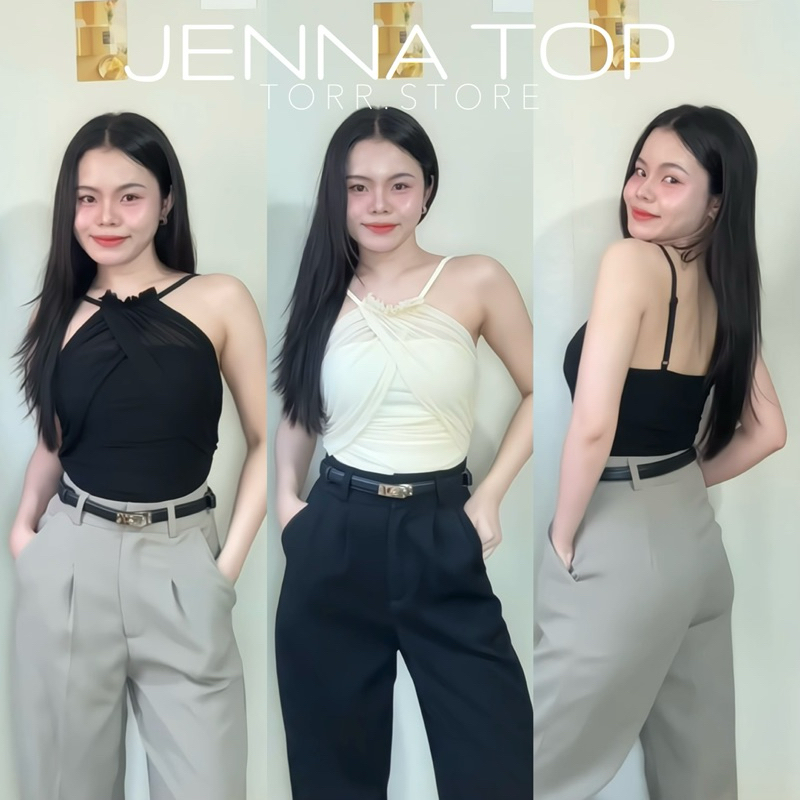 TORR.STORE Jenna Top | เสื้อท็อปเกาะอก แต่งตาข่ายสายเดี่ยว ผ้าตาข่ายมีซับใน ดีไซน์เก๋
