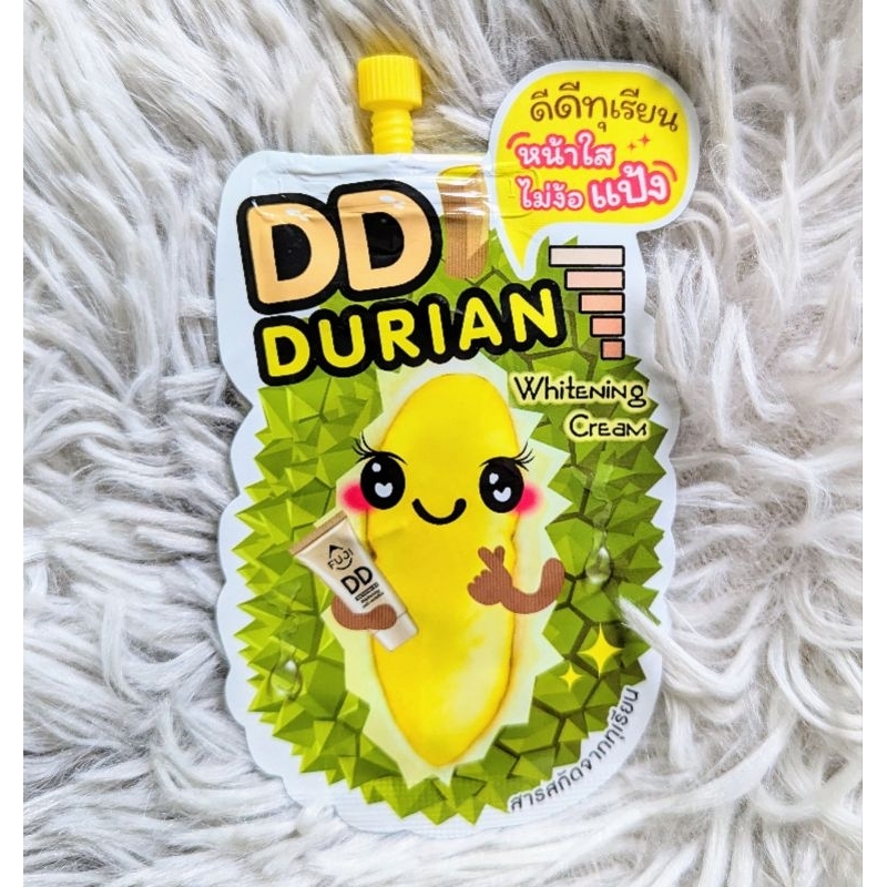 *พร้อมส่ง* ดีดีครีม ทุเรียน 3 ซอง 33 บาท 1 ซอง 12 บาท ขนาด 6 กรัม