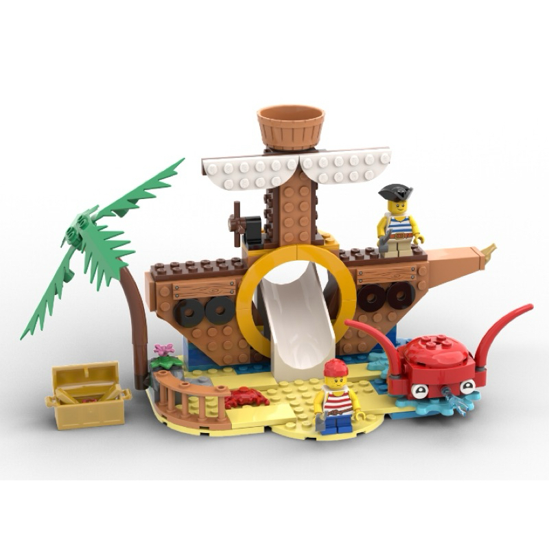 Lego 40589 Pirate ship playground,เลโก้ของแท้,ประกอบแล้ว
