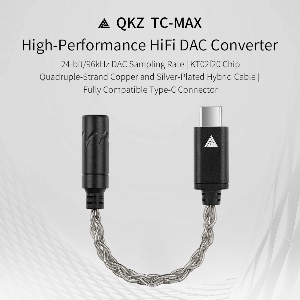 [ส่งไวจากไทย] QKZ อะแดปเตอร์แปลงสาย หูฟังเข้ากับ USB C 3.5 มม. เป็น แจ็ค Type C to 3.5 มม.สำหรับ หูฟัง ลำโพง สเตอร