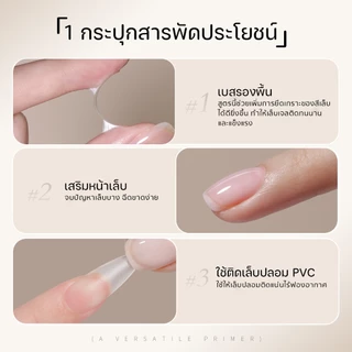 MAJIKKU แคร์เจล เสริมหน้าเล็บ (อบ) Reinforce Gel แก้ไขปัญหาเล็บบาง ซ่อมเล็บฉีก โค้งนูน C-curve Fiber