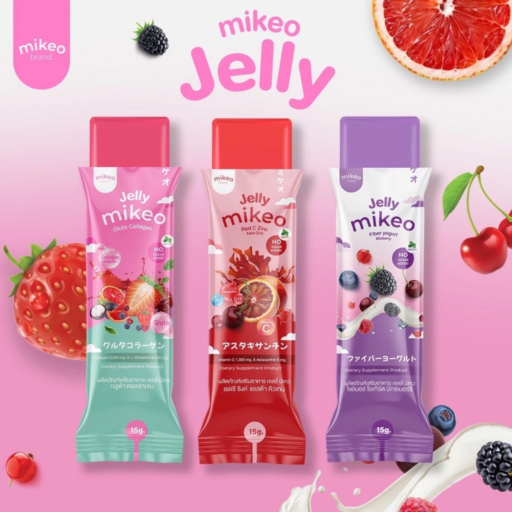 MIKEO Jelly Gluta Collagen 30 ซอง thumbnail 4
