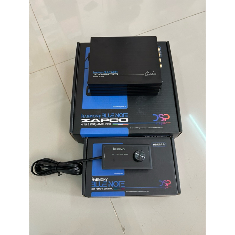 12500บาท DSP ZAPCO รุ่น HB46 ADSP 2in 6out Amp 70x4Ch Bluetooth ปรับจูนจากมือถือ ติดรถยนต์