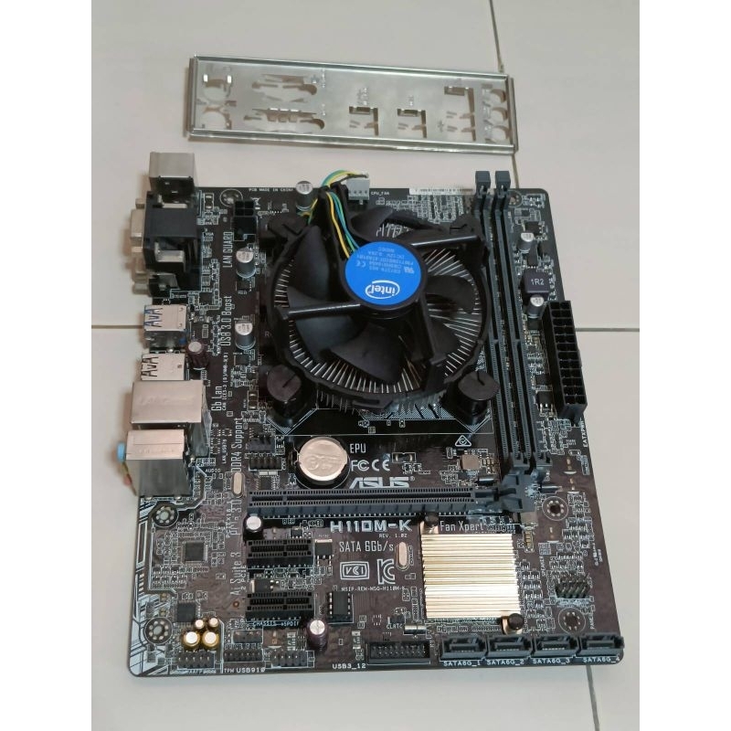 ชุดซีพียูพร้อมเมนบอร์ด Intel i5 7500 Turbo 3.80 GHz + MB Asus H110M-K + RAM 8gb + WIFI 2.4GHz