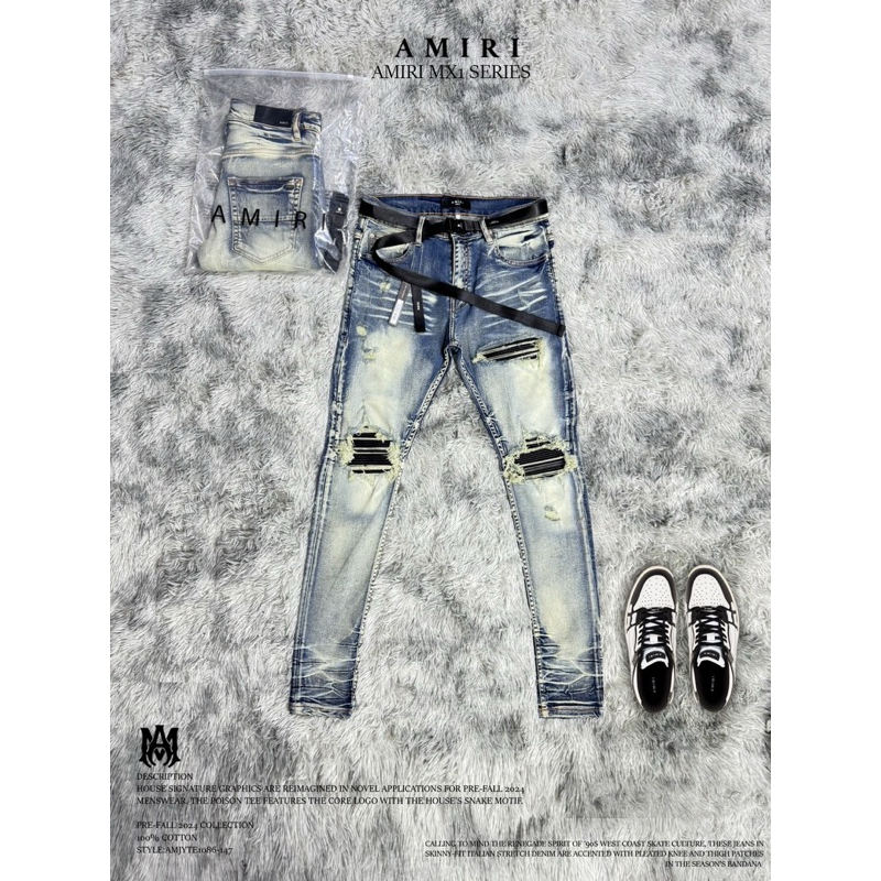 กางเกงขายาวแฟชั่นสตรีท Mx Series limited. ผู้ชาย Jeans ยีนส์ Man Clothing