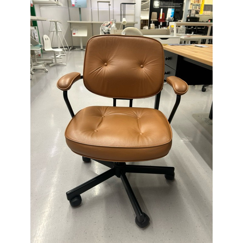 เก้าอี้ทำงาน หนังแท้ IKEA อิเกีย (ALEFJALL อาเลฟแยลล์)