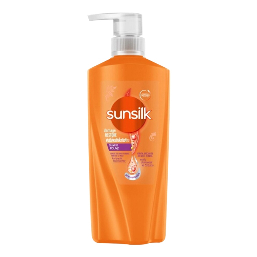 Sunsilk แชมพูสระผมซันซิล สูตรผมนุ่มลื่น เรียบสวย  325 มล.