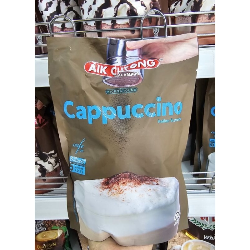 AIK CHEONG Cappuccino กาแฟคาปูชิโน่ 3in1 ( 6 ซอง)