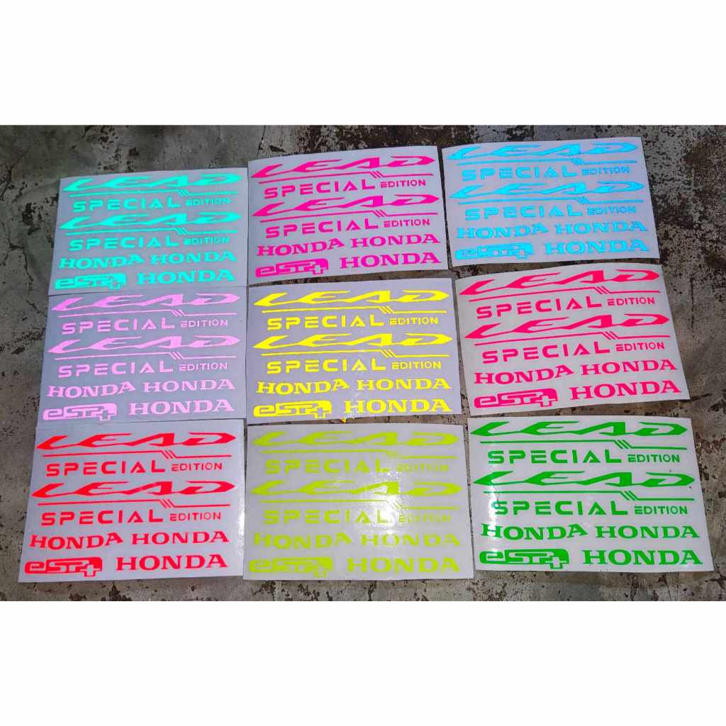 สติ๊กเกอร์ LEAD  lead125  ทับโลโก้ สะท้อนแสง