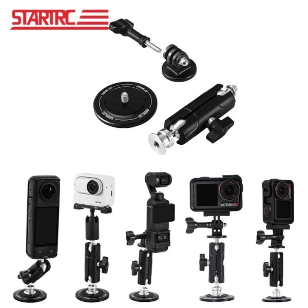 STARTRC Metal Magnetic Chassis Mount Base for GoPro Insta360 X4/Go3/Ace Pro 2/Pocket 3/Action 5 Pro
